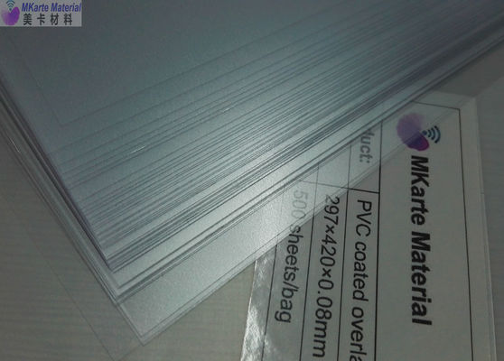PVC размера A3 0.08mm покрыл верхний слой для материала тела карты PVC