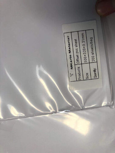 Индивидуальный размер 0,3 мм белого ПВХ листа для струйной печати с высокой прочностью на отслаивание для производства смарт-карт